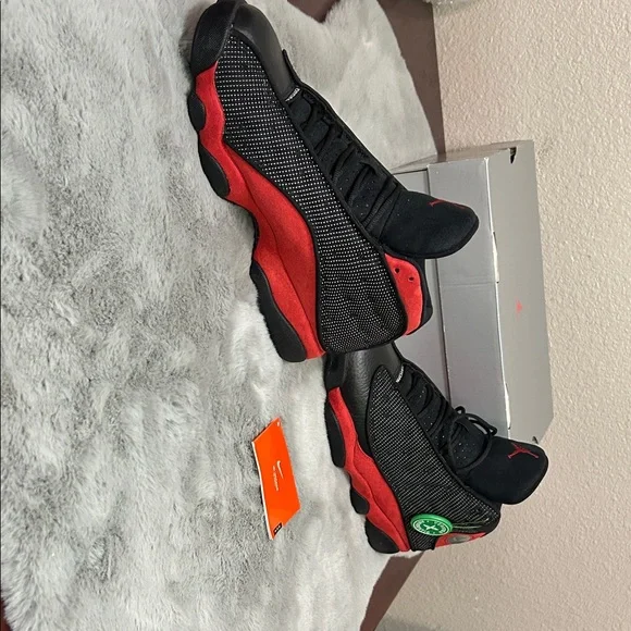 Nike Air Jordan 13 Black and Red Retro Sneakers - Picture 3 of 7